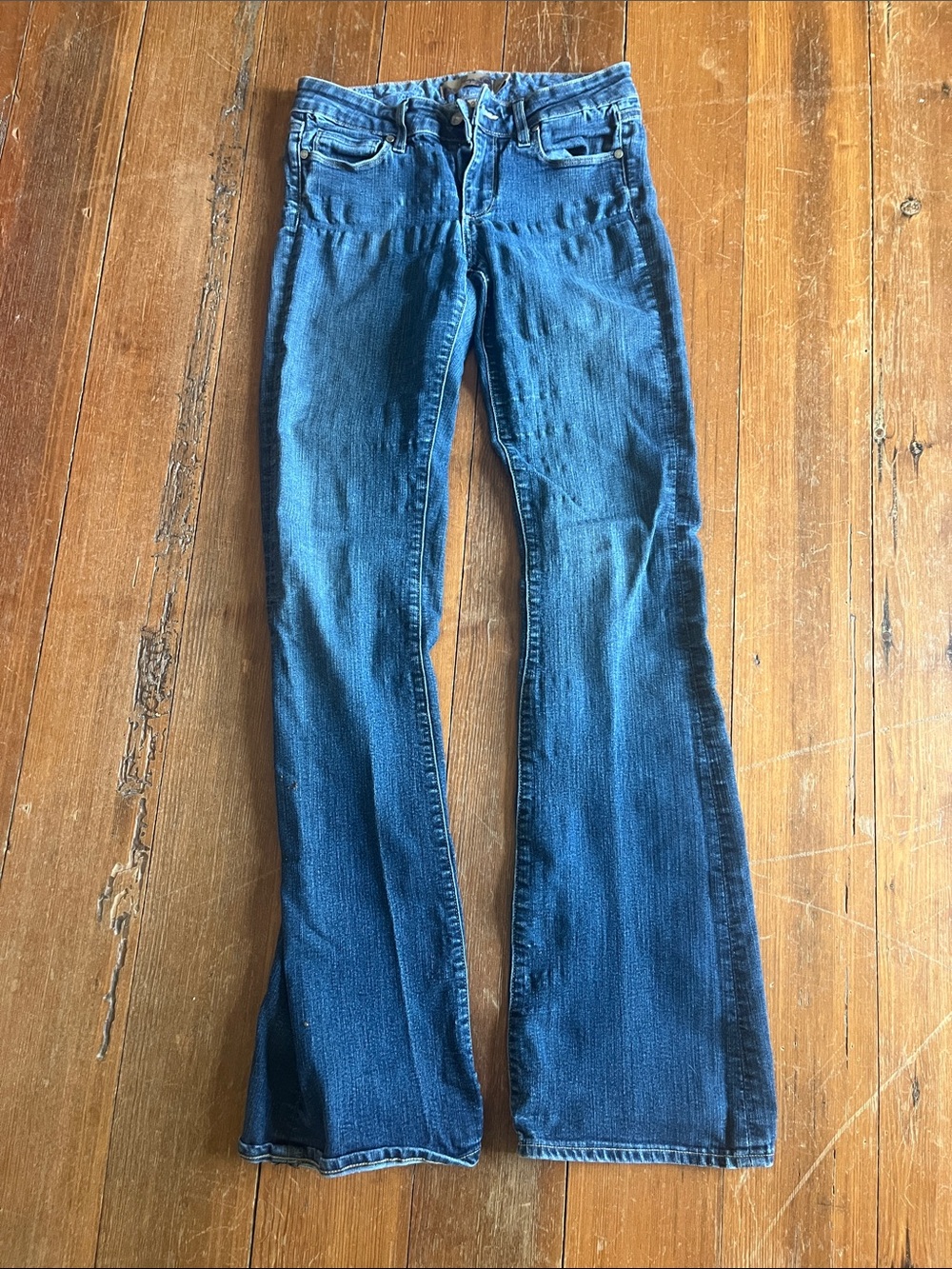 PAIGE Women's Dark Blue Flare Jeans